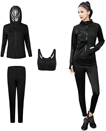 SMARTY 【世界代表選手も愛用】 サウナスーツ レディース ダイエット ３点セット 洗濯可 大量発汗 ランニング ウォーキング