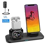Wireless Charger, 3 in 1 Wireless Charging Stand for Apple Watch and iPhone Airpods, Wireless Charging Station Apple Watch Charger for iPhone X/XS/XR/Xs Max/8/8 Plus Apple Watch 4 3 2 1 Airpods 1 2