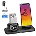 Wireless Charger, 3 in 1 Charging Station for A pple, Wireless Charging Stand A pple Watch Charger for A pple Watch and i Phone Air pod Compatible for i Watch 5-1 Air pods1 2 i Phone X/XS/XR/Xs Max/
