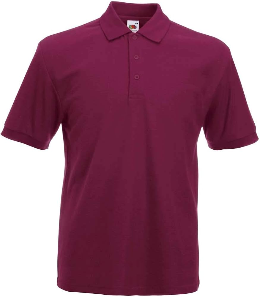 Fruit of the Loom Mens Heavy Weight Cotton Polo Shirt Amazon.co.uk
