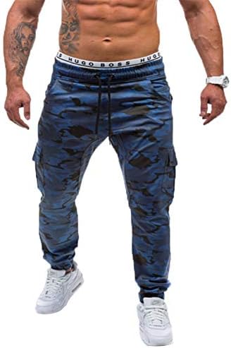 Chino Pants Men and New Sweatpants Camouflage Essential Summer Casual Pants Slim Fit Stretch Sport Exercise Workout Trousers Long