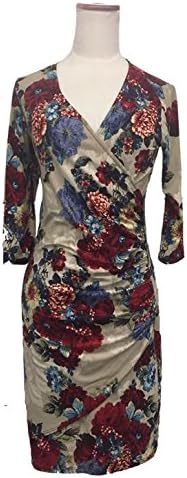 Amazon Co Jp Laワンピース Laセレクト Purple Rain ボビーフラワー カシュクールワンピース ホンコンマダム M ベージュ 服 ファッション小物