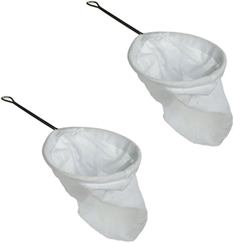 2 Pcs Thai Tea Filter Bags Stainless Steel, Tea Filter Cotton Cloth Traditional Thai Style Reusable.