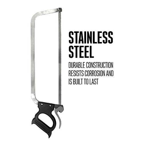 Weston Butcher Meat and Bone Saw with Stainless Steel Serrated Blade