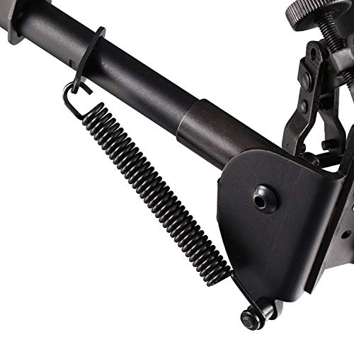 GOHIKING Tactical Rifle Bipod 6" to 9" Hunting Adjustable Spring Return Sniper Sling Swivel Mount for AR15 22 Air Guns - Thumbnail 3