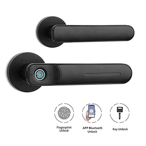 Keyless Entry Door Lock Smart Biometric Fingerprint Door Lock Safe Front Door Handle with Fingerprint Bluetooth App Key… - Image 2