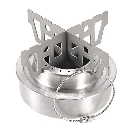 KBNIAN Alcohol Kachel Cross Stand Rvs Pot Stand 3.78x1.14 Inch Draagbare Ondersteuning Rack Voor Wandelen Camping… - Image 3