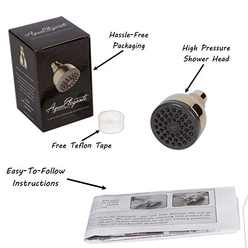 Aqua Elegante Low Water Pressure Shower Heads Best High Pressure