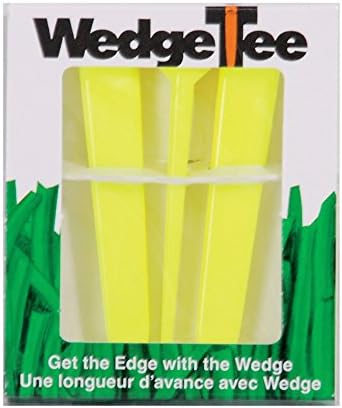 Golf Plastic Wedge Tees 3 ct Yellow Cleans Grooves Shoe