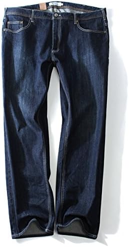 Amazon ルーズフィット セルビッジ ストレートデニムパンツ 大きいサイズ メンズ カジュアル 36 38 40 42 44 46 48 50 Daniel Dodd ジーンズ 通販