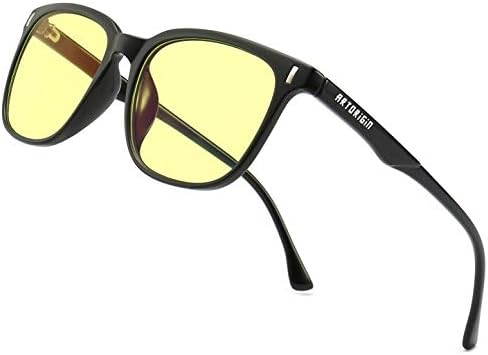 Gaming Glasses Women Men Blue Light Blocking for TV Computer Video Anti Eye-strain Tint Yellow Photochromic Night Driving