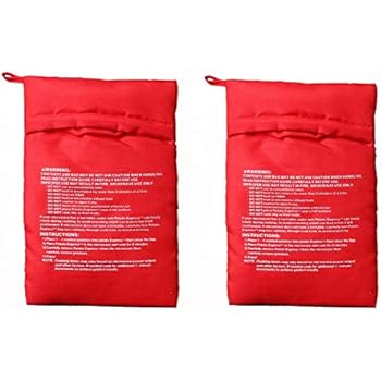 Amazon.com: OBTANIM - Bolsa para microondas (2 unidades ...