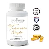 Turmeric Curcumin, BioPerine & Black Pepper 1300mg Blend: Daily Anti Inflammatory Supplement for Health & Joints Benefits | Turmeric Root Extract and Organic Powder (60 Count, All Natural)