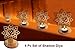 Craftsman 4PC Set OM Shadow Diya for Diwali Decoration Gift Traditional Decorative Statue for Home/Office Religious Tea Light Candle Holder Stand Indian Housewarming Return Gift Items OM Shape