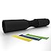 Squat Pad with Resistance Band BONUS Kit | Barbell Pad for Hip Thrusts, Squats and Lunges | Foam Pad (Black)