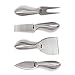HULLR Premium 4-Piece Stainless Steel Cheese Knives Set Collection In Gift Box