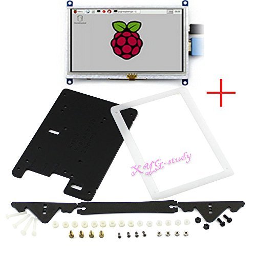5 inch HDMI Touch LCD Display (B) with Bicolor Case Supports mini PC including Raspberry Pi 3 2 1 Model B B+ A+ Banana Pi Pro BeagleBone Black @XYGStudy