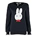 Froomer Teen Girls Cat Print Sweatshirt Long Sleeve Blouse Loose Sweater Shirt (Small, #Blue)