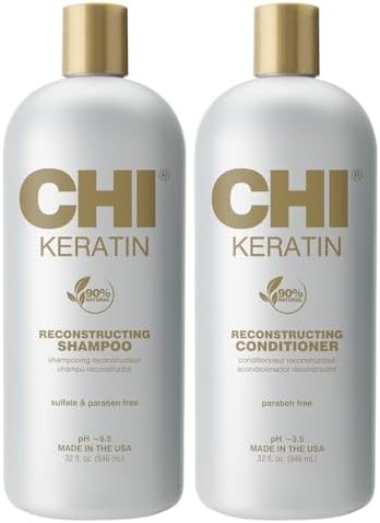 CHI Moisturize It Duo Keratin Shampoo Conditioner Set, Hydrating