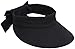 YoungLove Women's Wide Brim SPF 50+ UV Protection Sun Visor Hat,Black