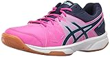 ASICS Women's Gel-Upcourt Volleyball Shoe, Pink Glow/Indigo Blue/Aqua Splash, 9 M US