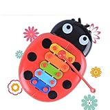 evelove Kids Ladybird Knock On Piano Keyboard Early Education Musical Instrument T Pianos & Keyboards