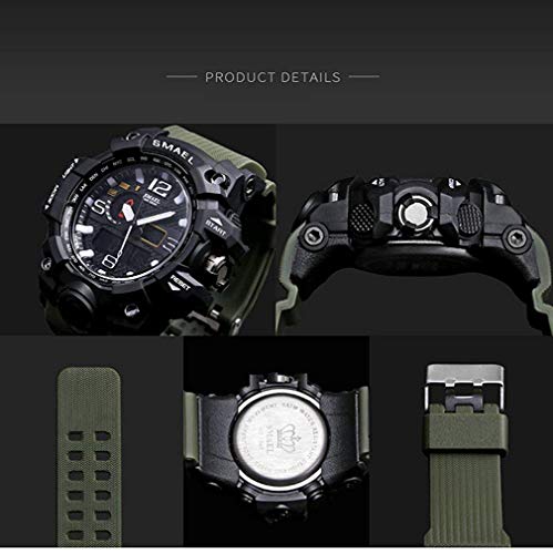 image for AIMES SMAEL Mens Digital Sports Watch Large Face Military Watches Elec