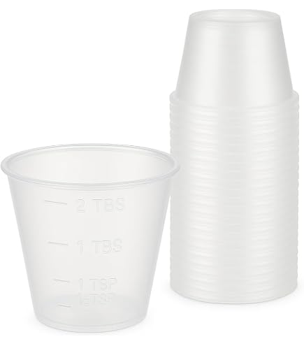Amazon.com: Choice Small Plastic Disposable Medicine Cups: 300 Clear 1oz  Measuring/Mixing Cups with Graduated ML, Dram, CC, TBSP & FL OZ Measurement  Markings for Pill, Epoxy, Resin & Liquid/Powder Medication : Health