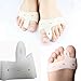Cerkos Gel Toe Separators Straightener Bunion Protector Corrector with Metatarsal Pad Feet Care for Immediate Pain Relief, 2 Piece