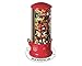 Handy Gourmet Triple Candy Machine - Store & Organize 3 Unique Snacks -360 Degree Spin (Red)
