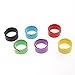 NUOLUX Slap Bracelets,Color Silicone Bracelet for Kids Party Favors,6pcs,Random Color