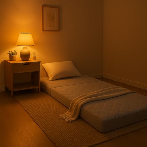 Emirates Living Medicated Folded Mattress | Orthopedic Support | Portable & Space-Saving Design | Single Size 90 x 180 x 6 cm – Ideal for Guests, Travel & Everyday Comfort