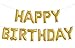 Fecedy Gold Happy Birthday Balloons Banner，Aluminum Foil Balloons Alphabet Balloons for Birthday Party Decoration