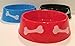 TBC HOME DECOR Round Plastic Pet Bowls - 9 3/4 inch - 3 color set