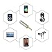 2.5mm Male to 3.5mm Female 3 Ring 4-Pole Jack Audio Adapter Converter for Headphone Earphone Headset
