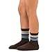 TeeHee Little Boys Basic Cotton Crew Socks 6 Pair Pack (3-5 Years, Sports Stripe)