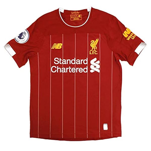 New Balance ニューバランス リバプール 19 ホーム 半袖 ユニフォーム No 8 ジェラード プレミアパッチ们き