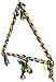 Bonka Bird Toys 1059 Huge Triangle Rope Ring Swing Bird Toy Parrot cage Toys Cages Macaw Amazonthumb 1