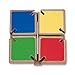 Melissa & Doug Color-Flap Mirror Wooden Clacking Toy