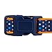 Blueberry Pet 6 Patterns Multicolor Polka Dot Neoprene Padded Adjustable Dog Collar in Passion Orange, Small, Neck 12