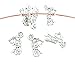 HOUSWEETY 30Pcs Silver Tone Motorcycle Charms Pendants 24x14mm