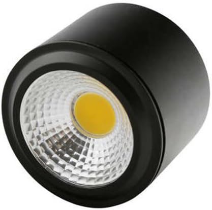 Brightsky 3w Warm White COB LED Lamp Surface Mounted Ceiling Downlight Spotlight Black Housing