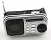 Anncia New Portable FM/AM/SW radio Speaker with Micro TF card and USB flash driver MP3 player. (1106 Silver)