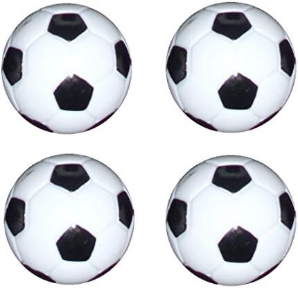 4 Table Soccer Ball Foos Balls Black / White Foosballs