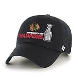 NHL Chicago Blackhawks Clean Up Adjustable Hat, Black, One Size