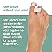 ZenToes Pack of 4 Toe Separators and Spreaders for Bunion, Overlapping Toes and Drift Pain Pads (White)thumb 3