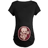 CafePress Maternity Dark T-Shirt - Razz Baby Maternity Dark T-Shirt