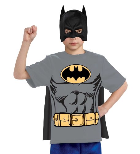 Rubies Kids Boys Batman Halloween Costume Tee Shirt Mask & Cape