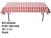 Picnic Watermelon Tableware for 16. Large and Small Plates, Napkins, Red Gingham Tablecloth, Green Cutlery and Party Cups. Decorated Party Supplies for Outdoor, Summer, Fruit, Barbecue Theme and More