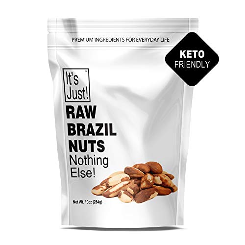 It's Just - Raw Brazil Nuts, Nothing Else, No PPO, Unsalted, Large Premium, Superior To Organic (10oz)